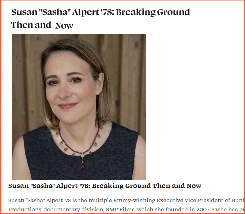 Sasha Alpert - alumni profile Moses Brown School